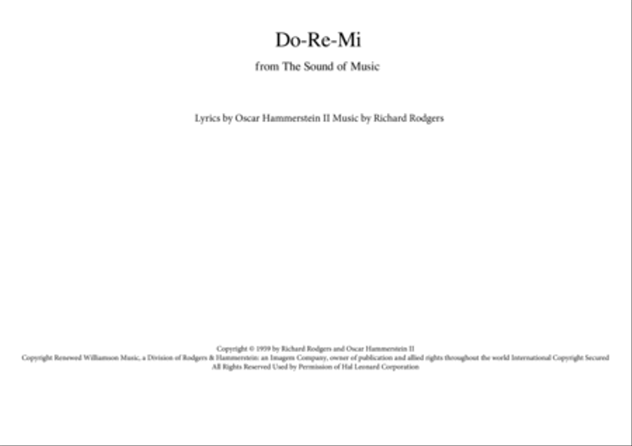 Do-Re-Mi Clarinet scores gallery preview page 1