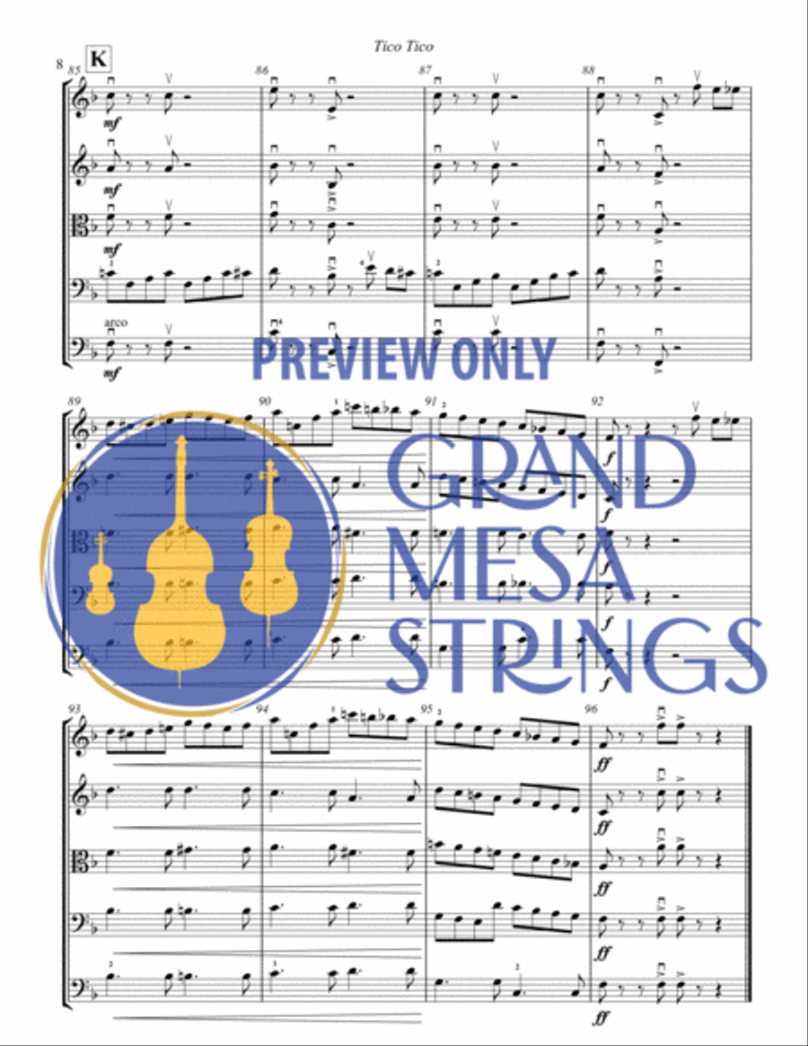 Tico Tico String Orchestra scores gallery preview page 9