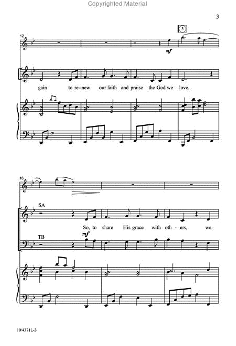 Open Hearts, Open Doors 4-Part scores gallery preview page 3