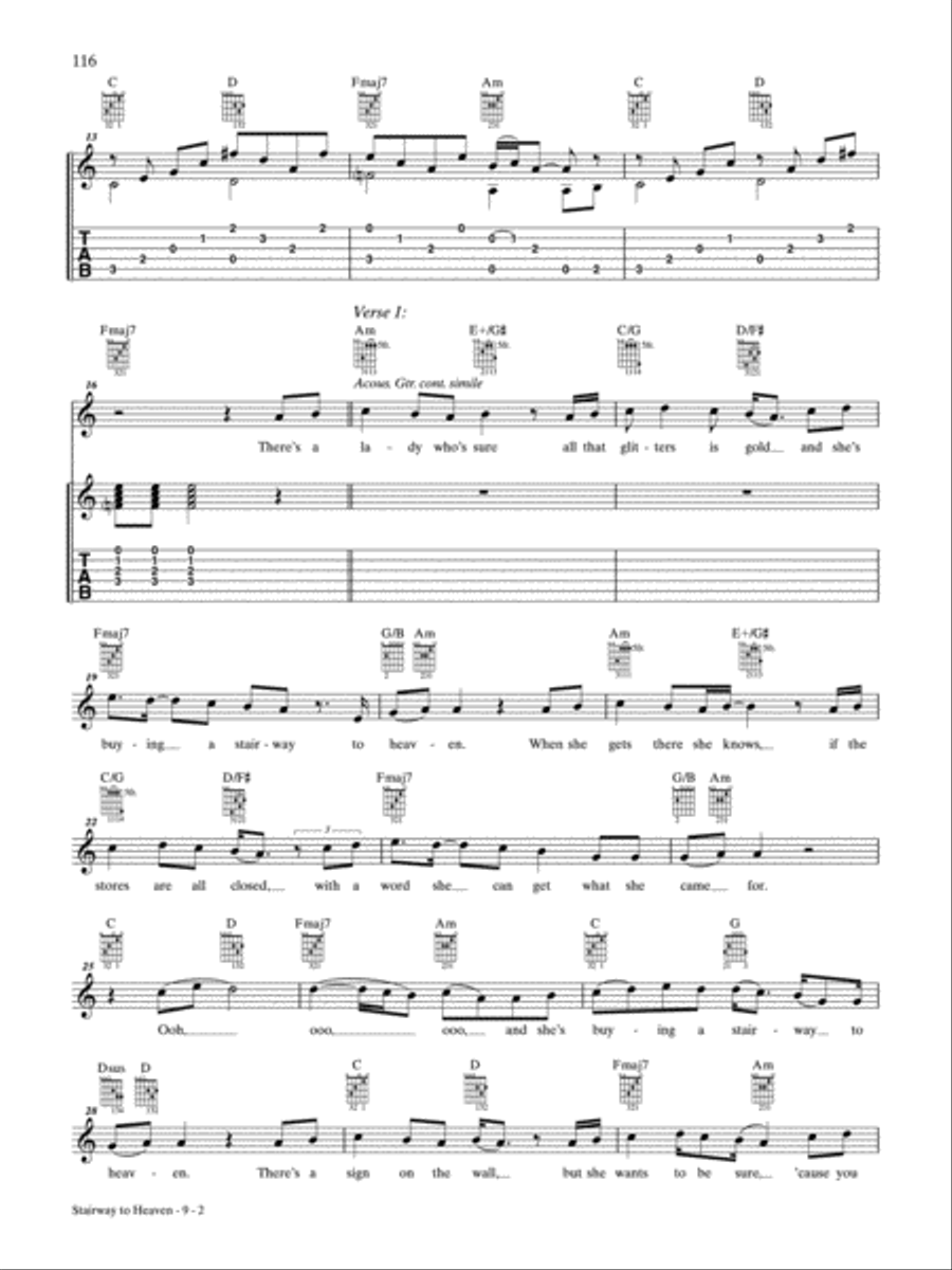 Stairway to Heaven Electric Guitar scores gallery preview page 2