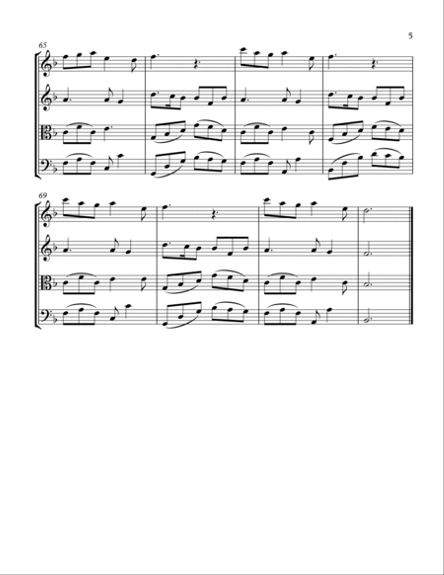 Light My Love Light My Love String Quartet scores gallery preview page 5