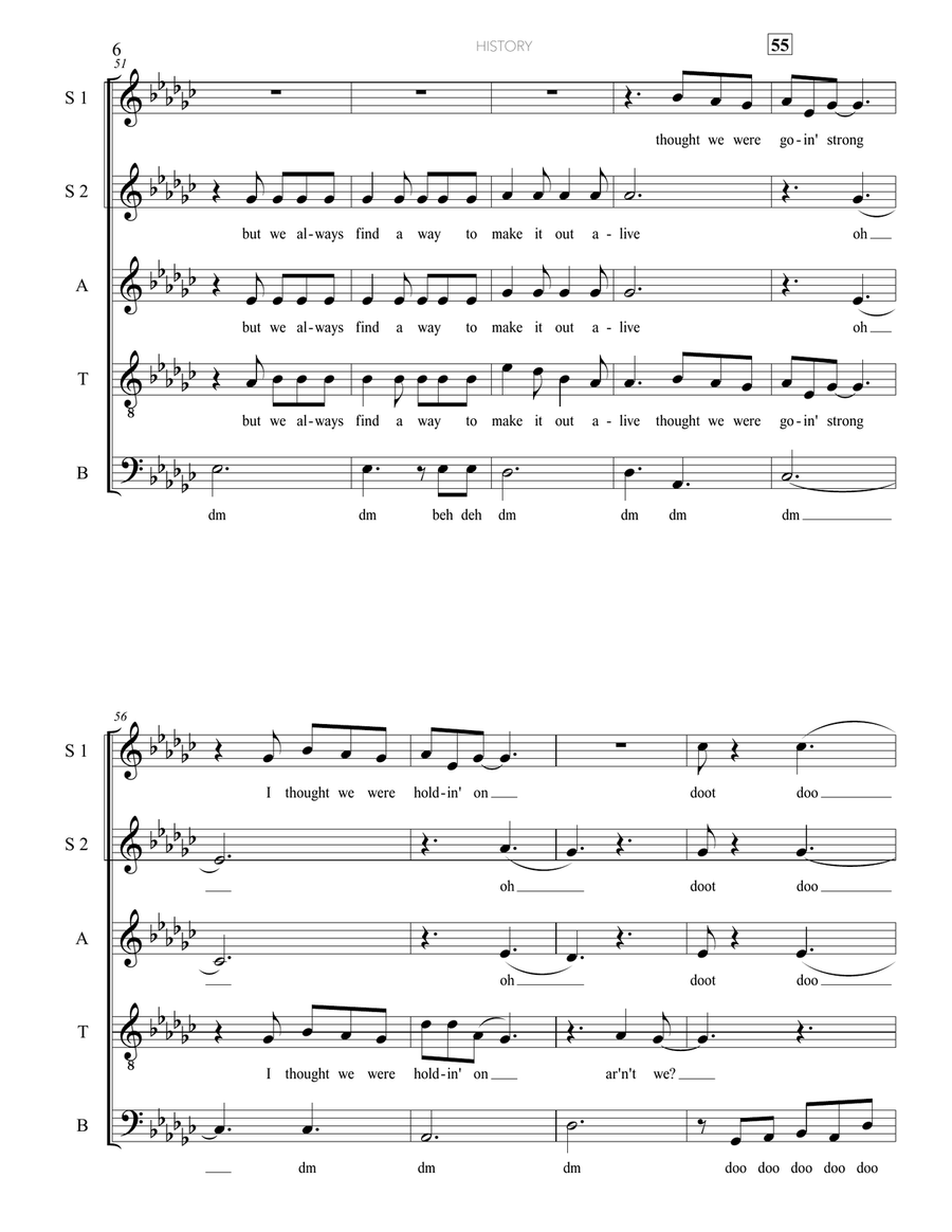 History 4-Part scores gallery preview page 6