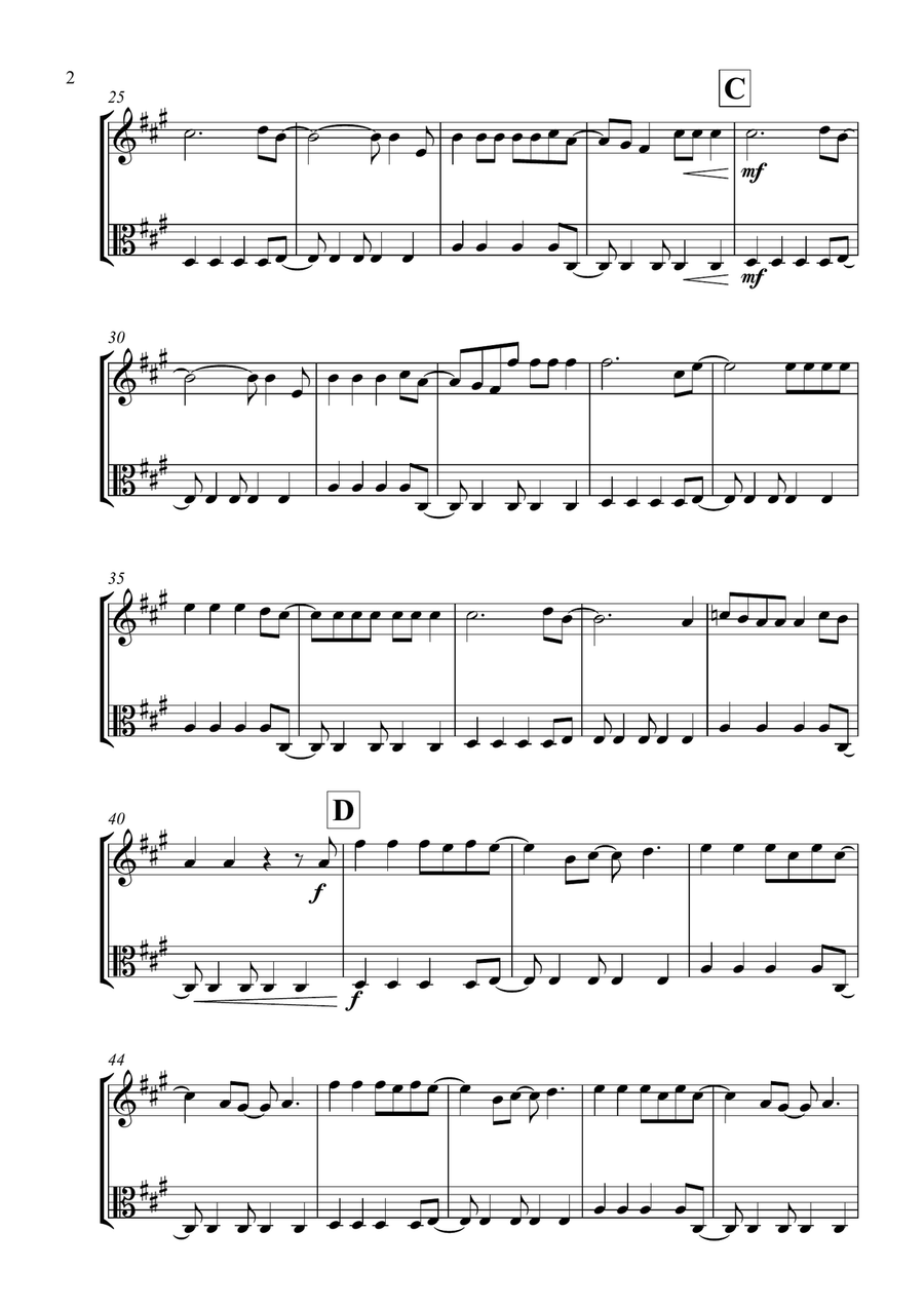 Viva La Vida String Duet scores gallery preview page 2