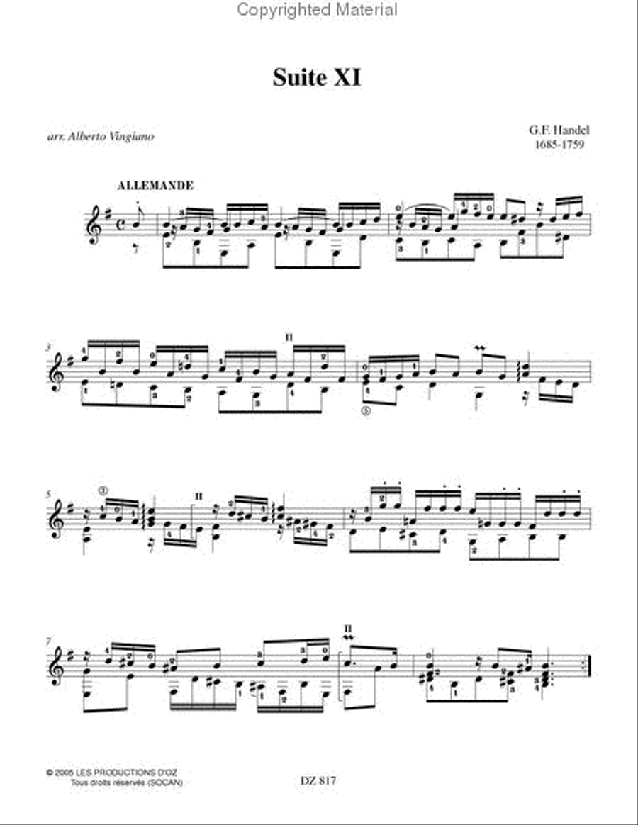 Suite XI Classical Guitar scores gallery preview page 2