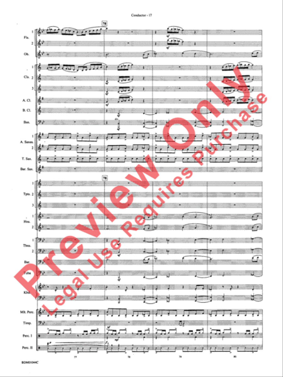To the Summit! (Strive for the Highest) Concert Band scores gallery preview page 21