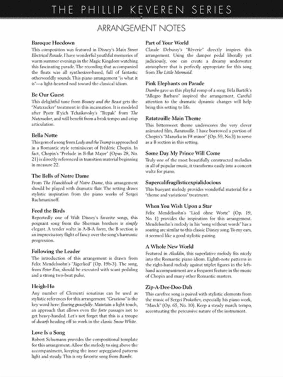 More Disney Songs for Classical Piano Piano Solo scores gallery preview page 6