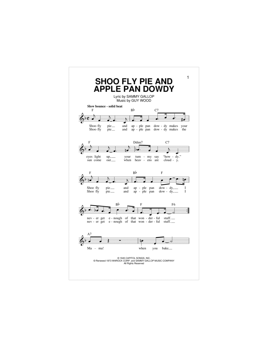 Shoo Fly Pie And Apple Pan Dowdy