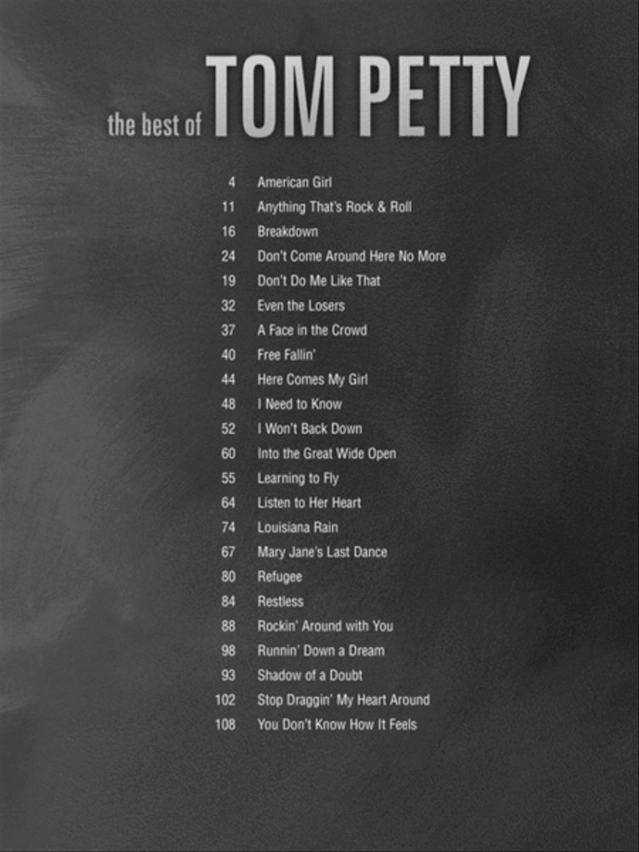 The Best of Tom Petty Piano, Vocal, Guitar scores gallery preview page 2