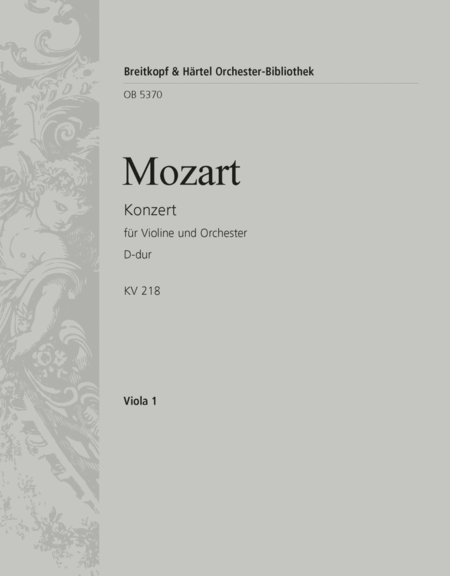 Violin Concerto [No. 4] in D major K. 218