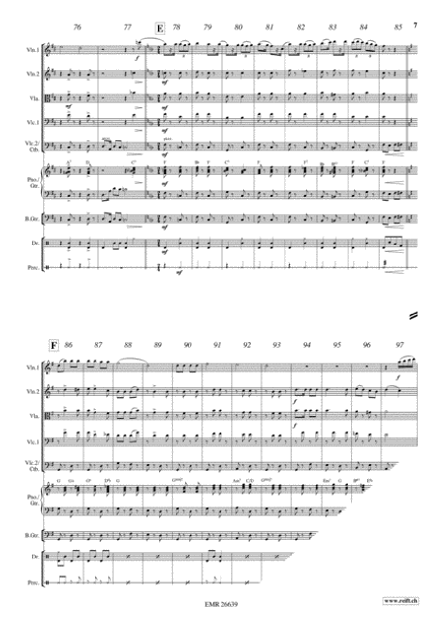 Cheers String Quintet scores gallery preview page 7