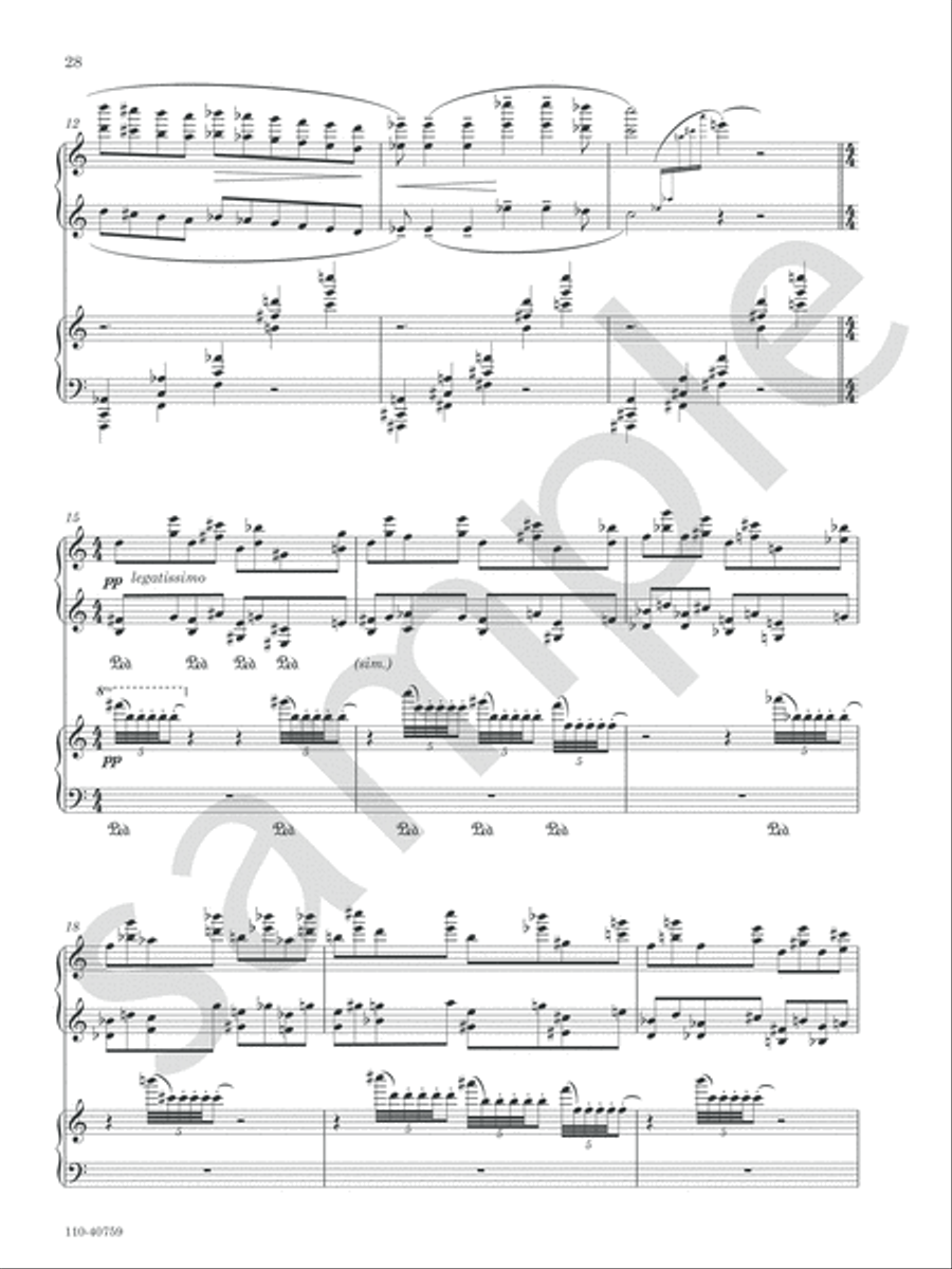 Three Lullabies Chamber Music scores gallery preview page 11