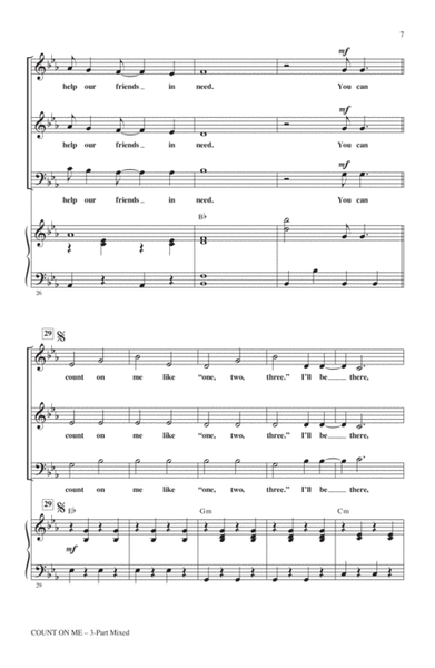 Count On Me (arr. Janet Day) by Janet Day Choir - Digital Sheet Music