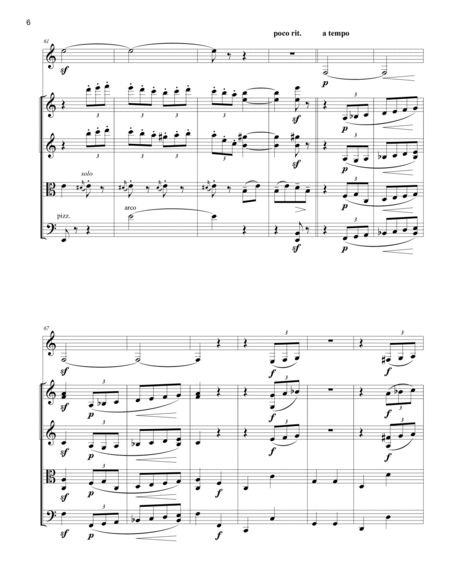 Stark und Markirt, for Clarinet and String Quartet, from Five Pieces in Folk Style, Op. 102 image number null