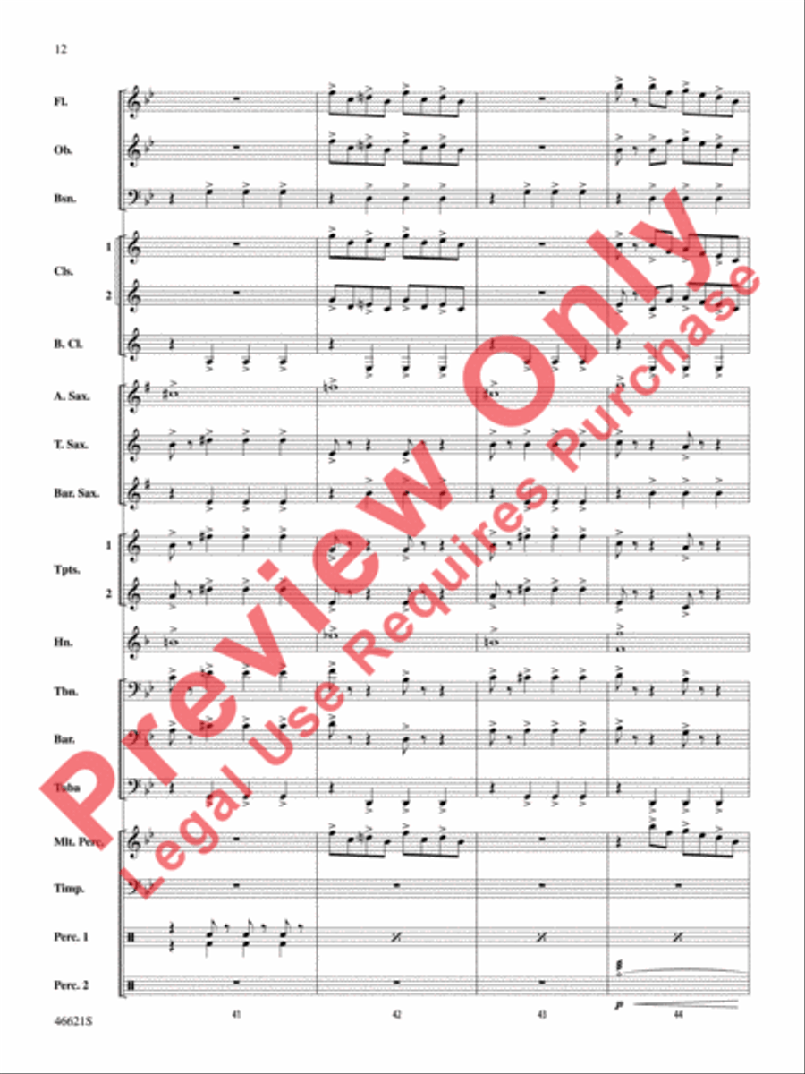 Pictures at an Exhibition Concert Band scores gallery preview page 13