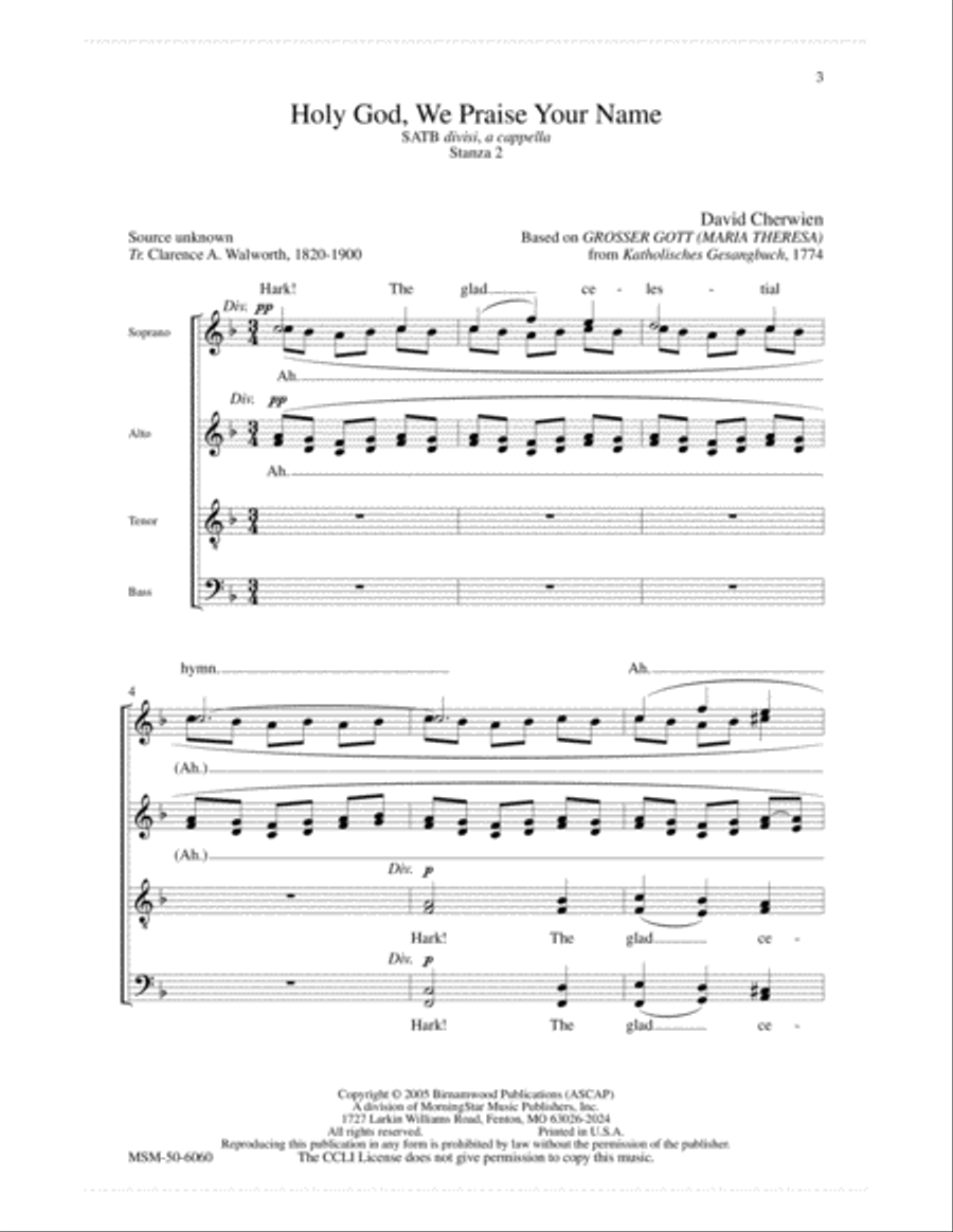Five Choral Stanzas, Set 2 4-Part scores gallery preview page 2