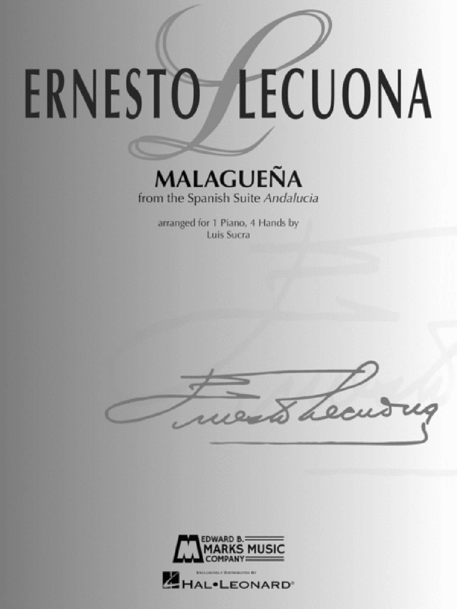 Malagueña 1 Piano, 4-Hands scores gallery preview page 1