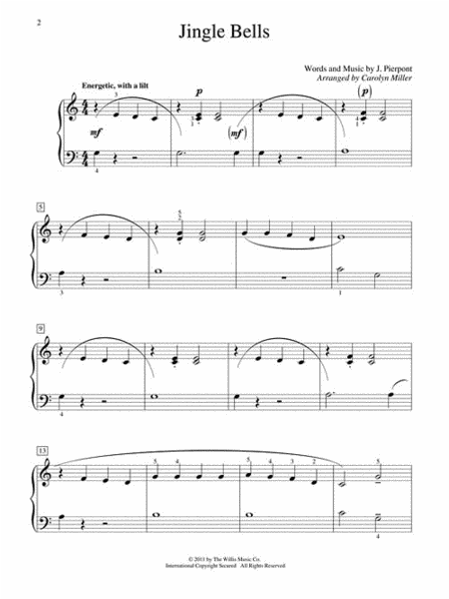 Merry Christmas! Easy Piano scores gallery preview page 3