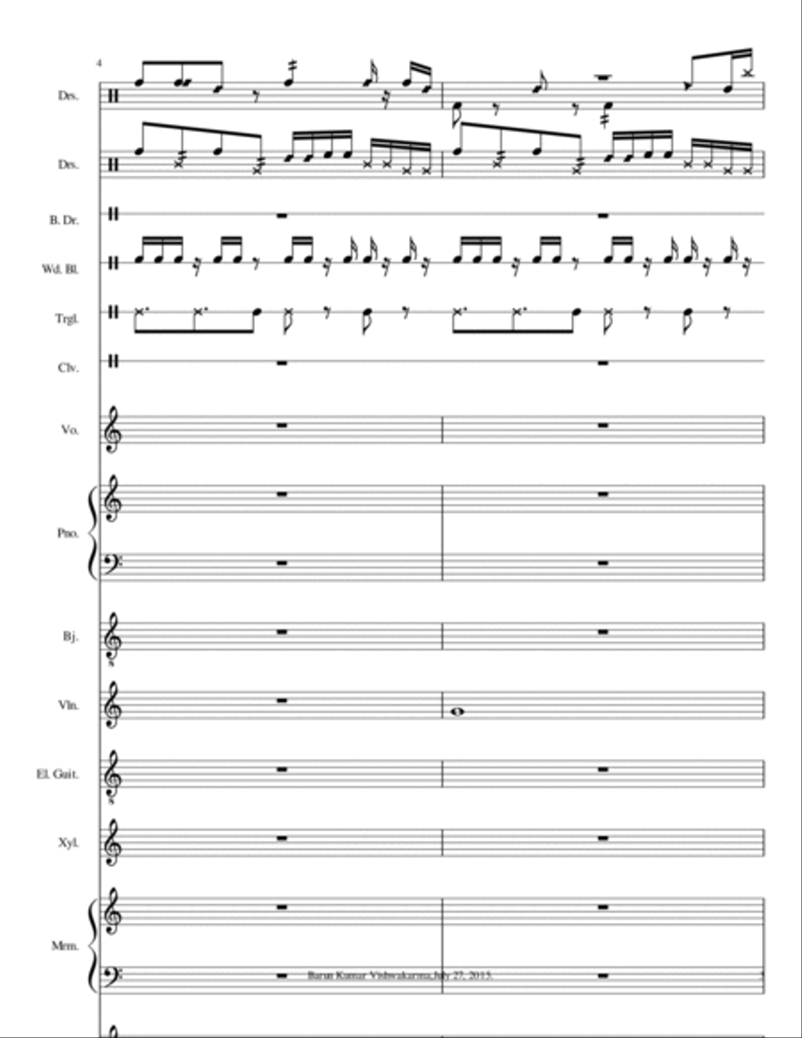 BarunFilmTrailerAndPartyFilmMusic Small Ensemble scores gallery preview page 3