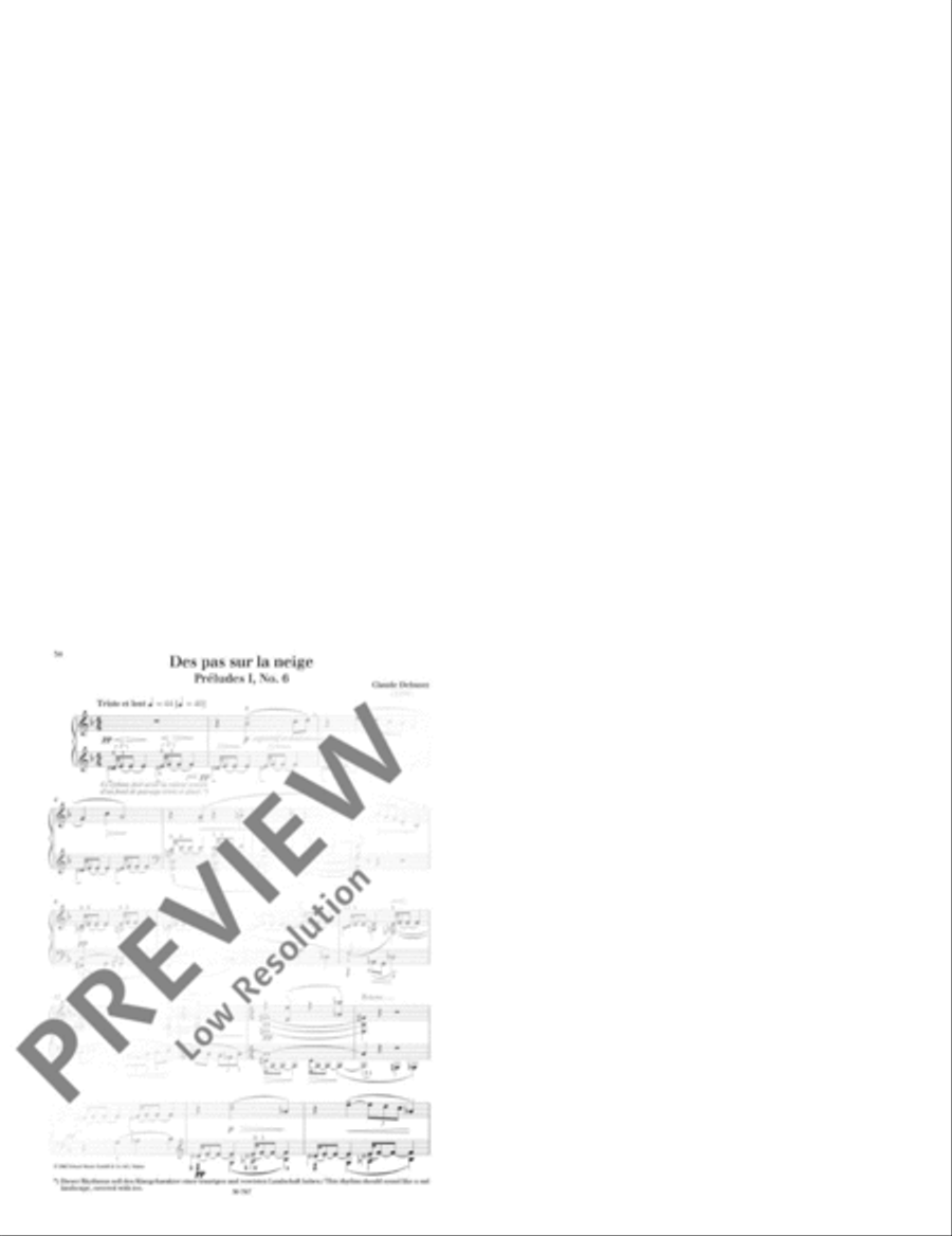 Des pas sur la neige Piano Solo scores gallery preview page 2