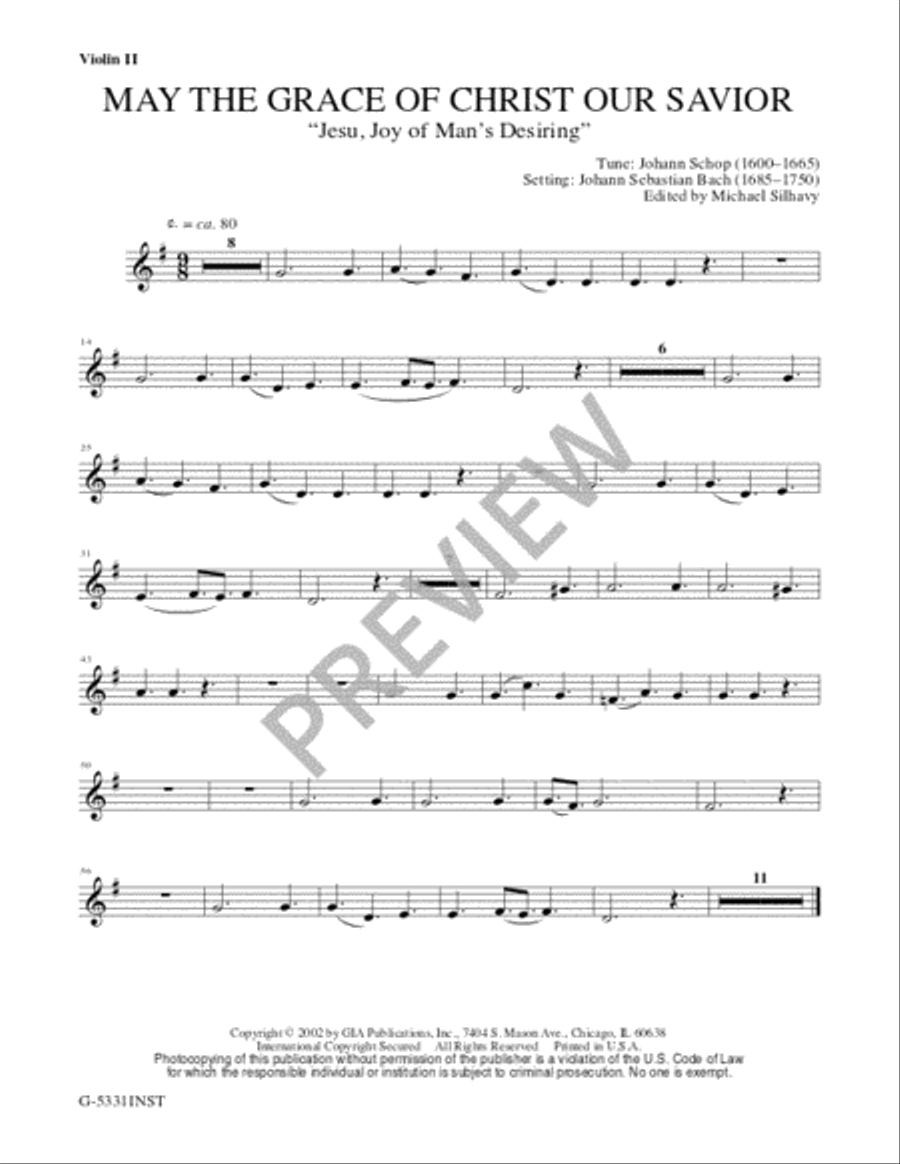 May the Grace of Christ Our Savior - String edition Cello scores gallery preview page 4