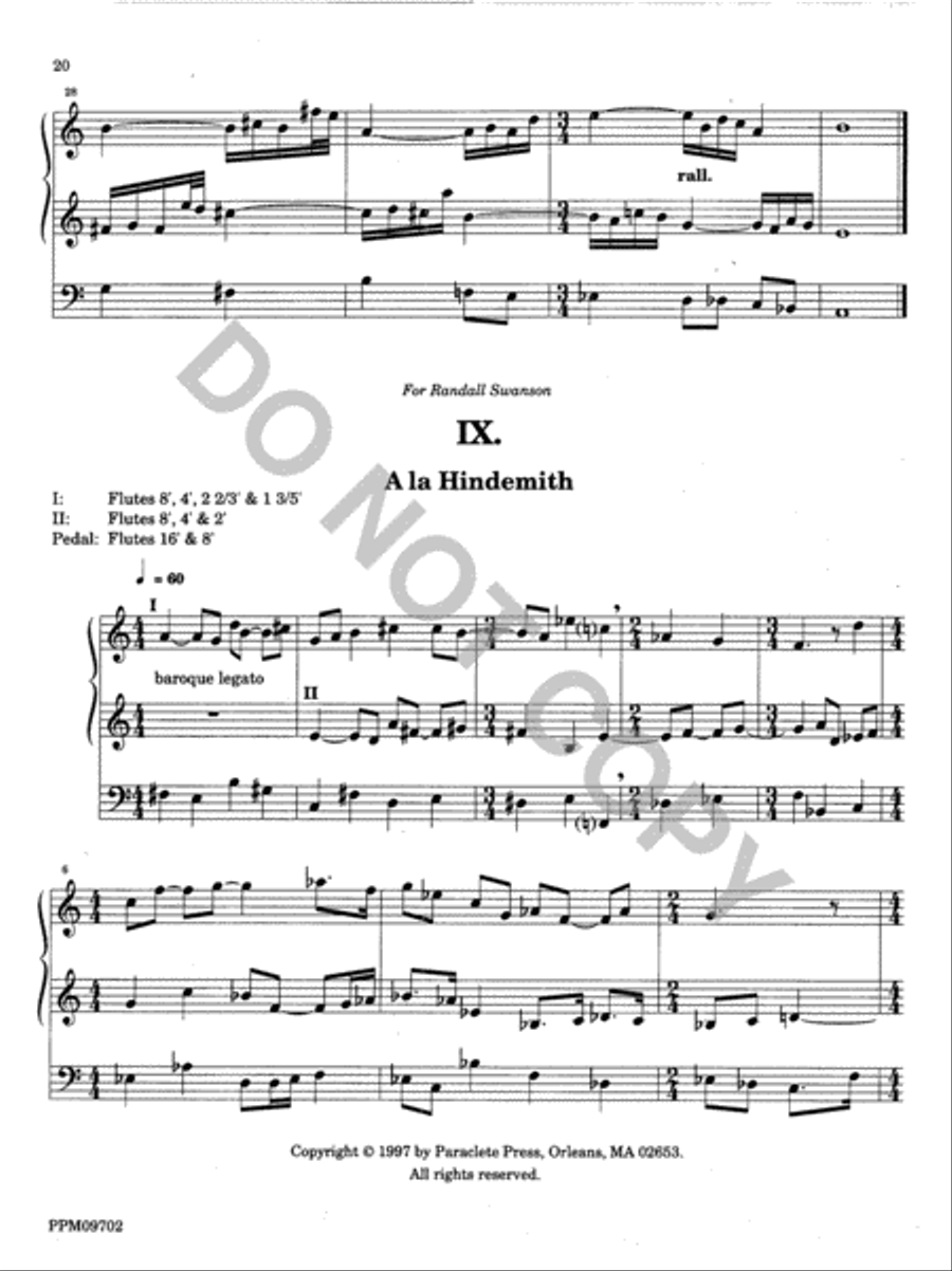 Twelve Organ Trios Organ scores gallery preview page 20