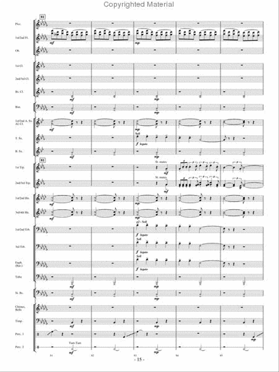 Broad Stripes and Bright Stars Concert Band scores gallery preview page 14