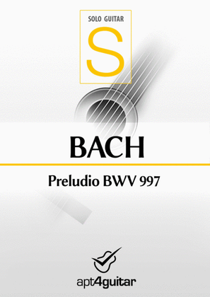 Book cover for Preludio BWV 997