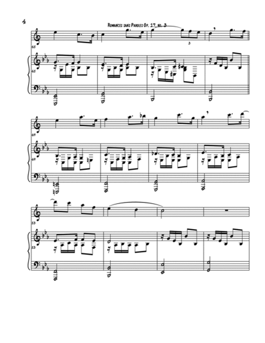 Romances sans Paroles Op. 17, No. 3 image number null