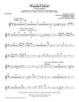 Book cover for WandaVision! (Choral Medley) (arr. Mark Brymer) - Trumpet 1