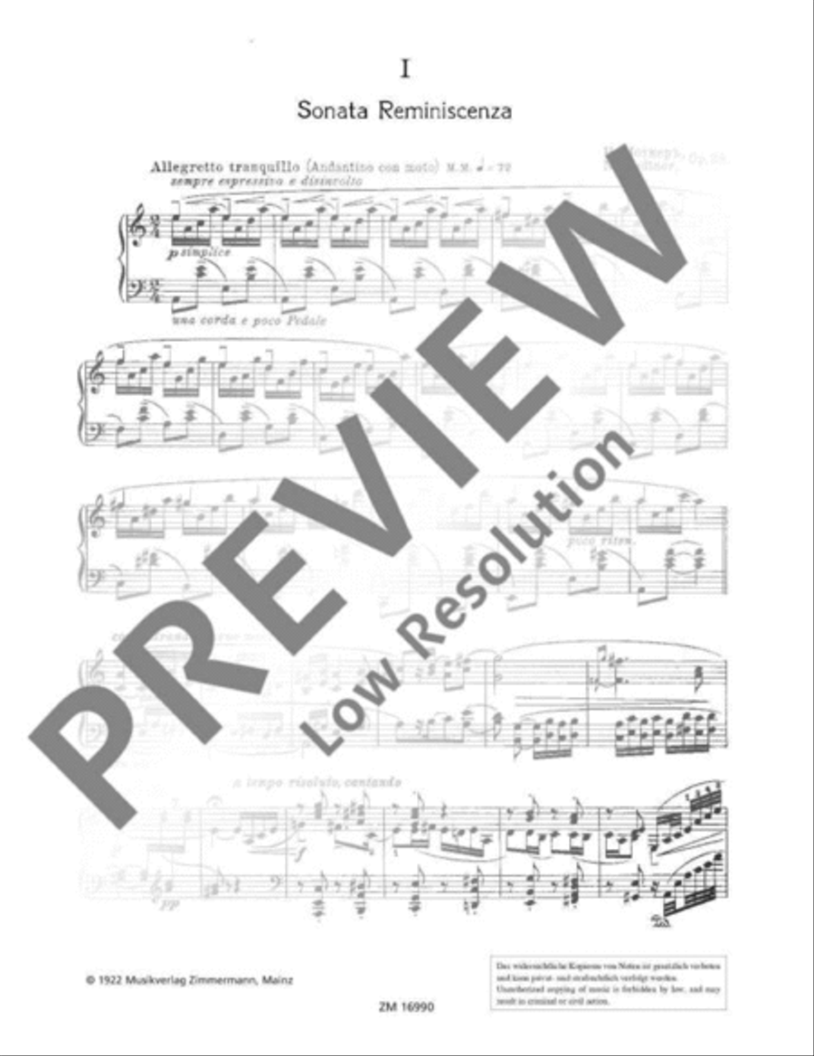 Vergessene Weisen (Forgotten Melodies) Piano Solo scores gallery preview page 3