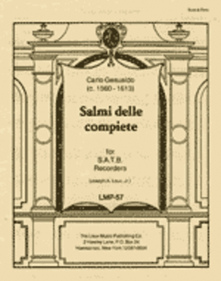 Book cover for Salmi delle compiete