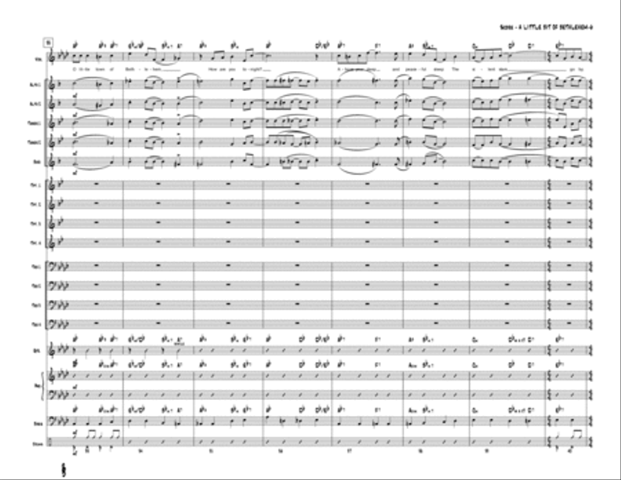 A Little Bit of Bethlehem (Jazz Ensemble) Jazz Ensemble scores gallery preview page 6