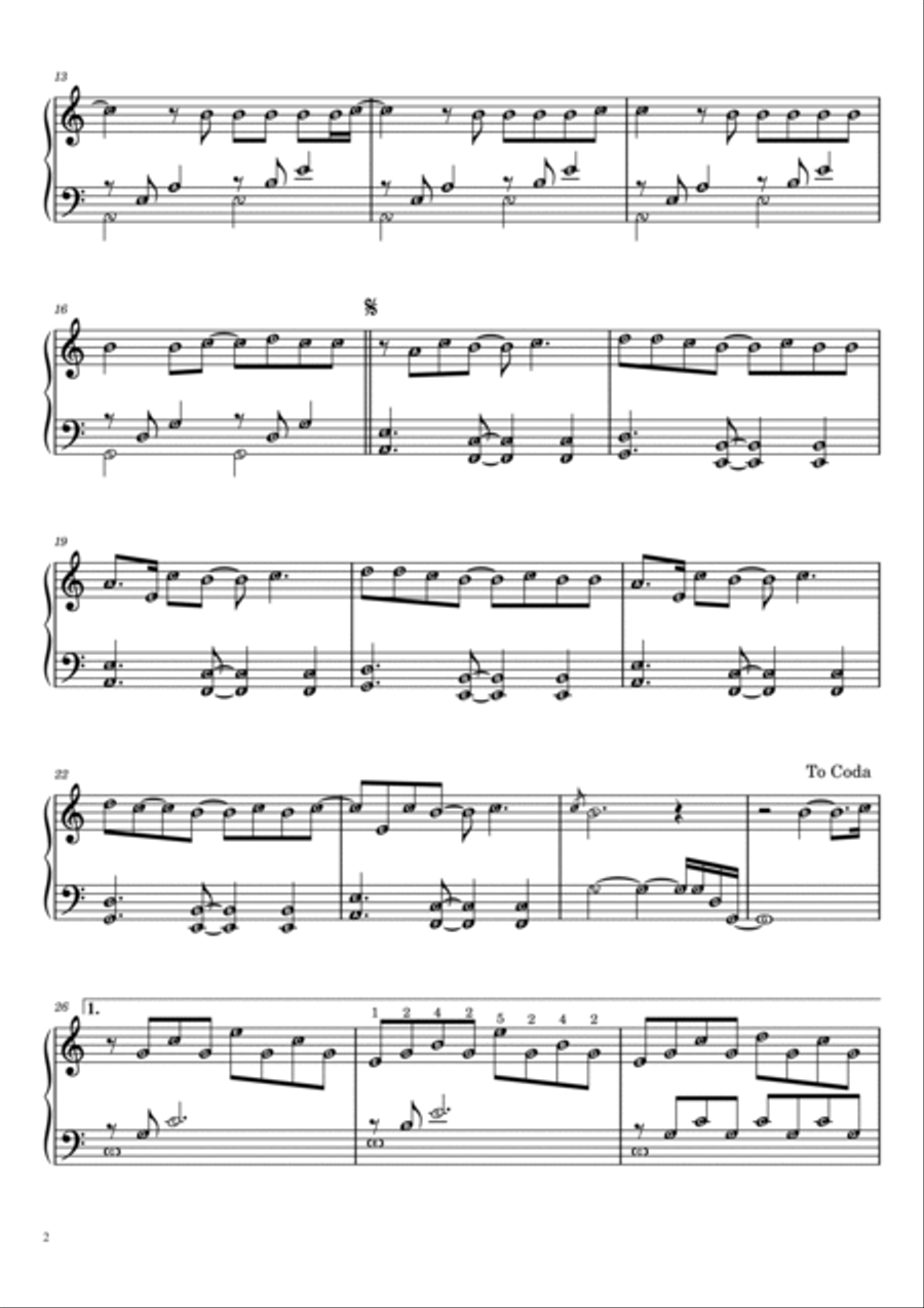 My Immortal My Immortal Easy Piano scores gallery preview page 2