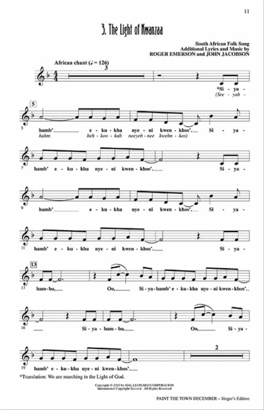 Paint the Town December (Holiday Musical) Choir scores gallery preview page 3