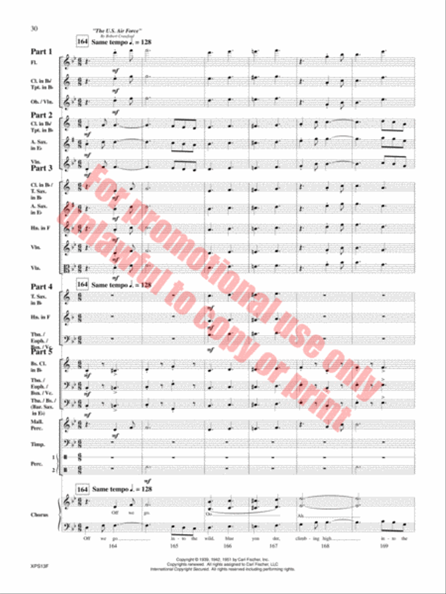 Armed Forces The Pride of America! Concert Band scores gallery preview page 31