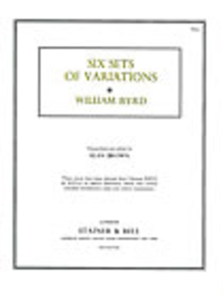 Book cover for Six Sets of Variations from Musica Britannica