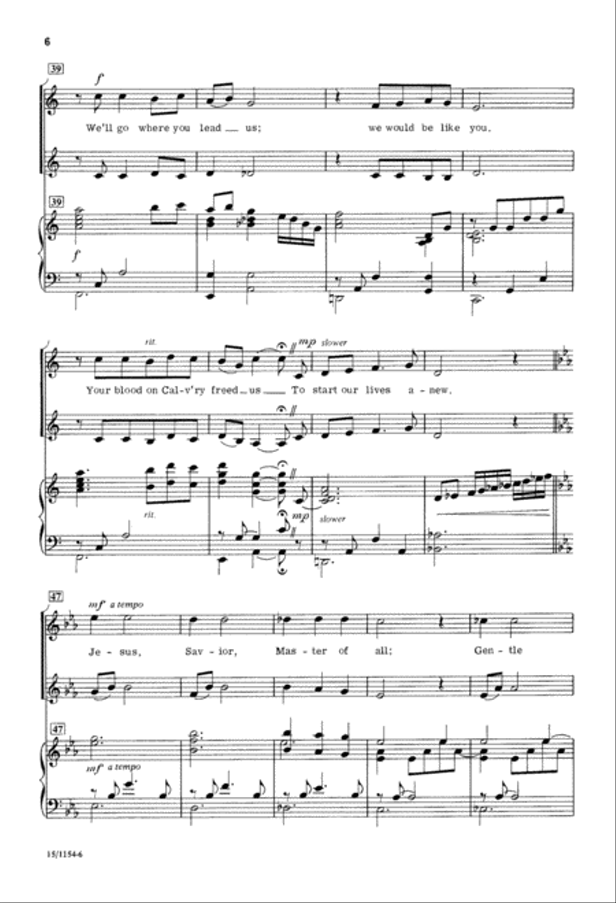 Jesus Savior Jesus Savior 2-Part scores gallery preview page 6