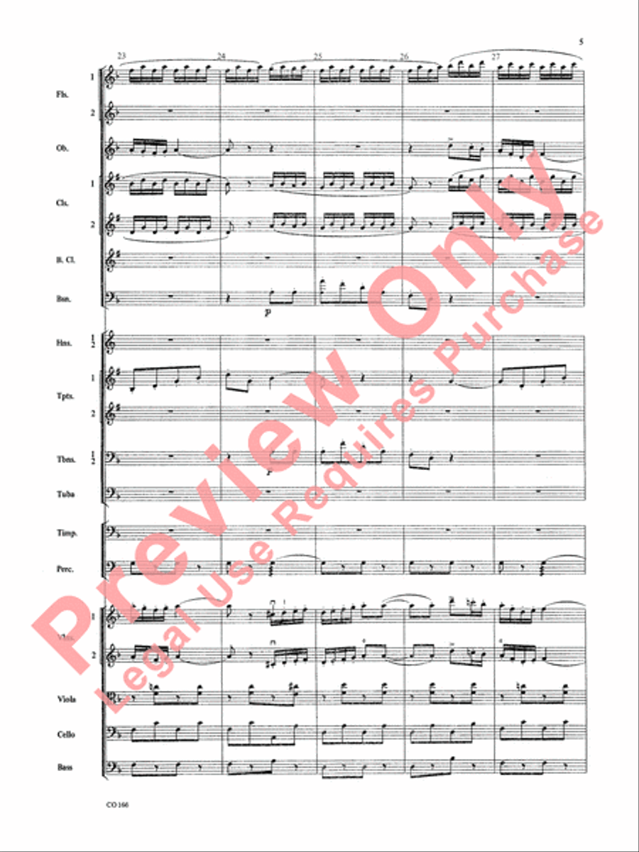 Bacchanale from Samson & Delilah (Score Only) Full Orchestra scores gallery preview page 8