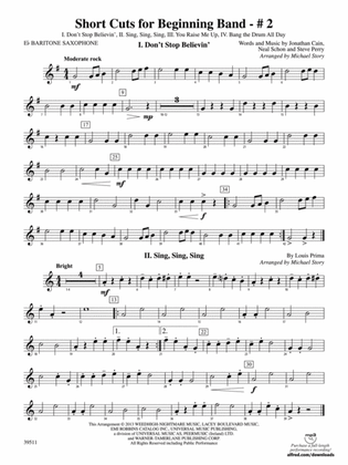Short Cuts for Beginning Band -- #2: E-flat Baritone Saxophone