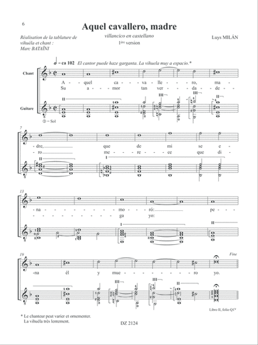 Villancicos, canciones y sonetos, vol. 4 Classical Guitar scores gallery preview page 6
