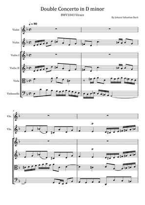 Bach Double Violin Concerto in D minor BWV1043 Vivace