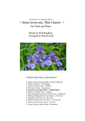Book cover for Jesus loves me This I know (For Viola and Piano)