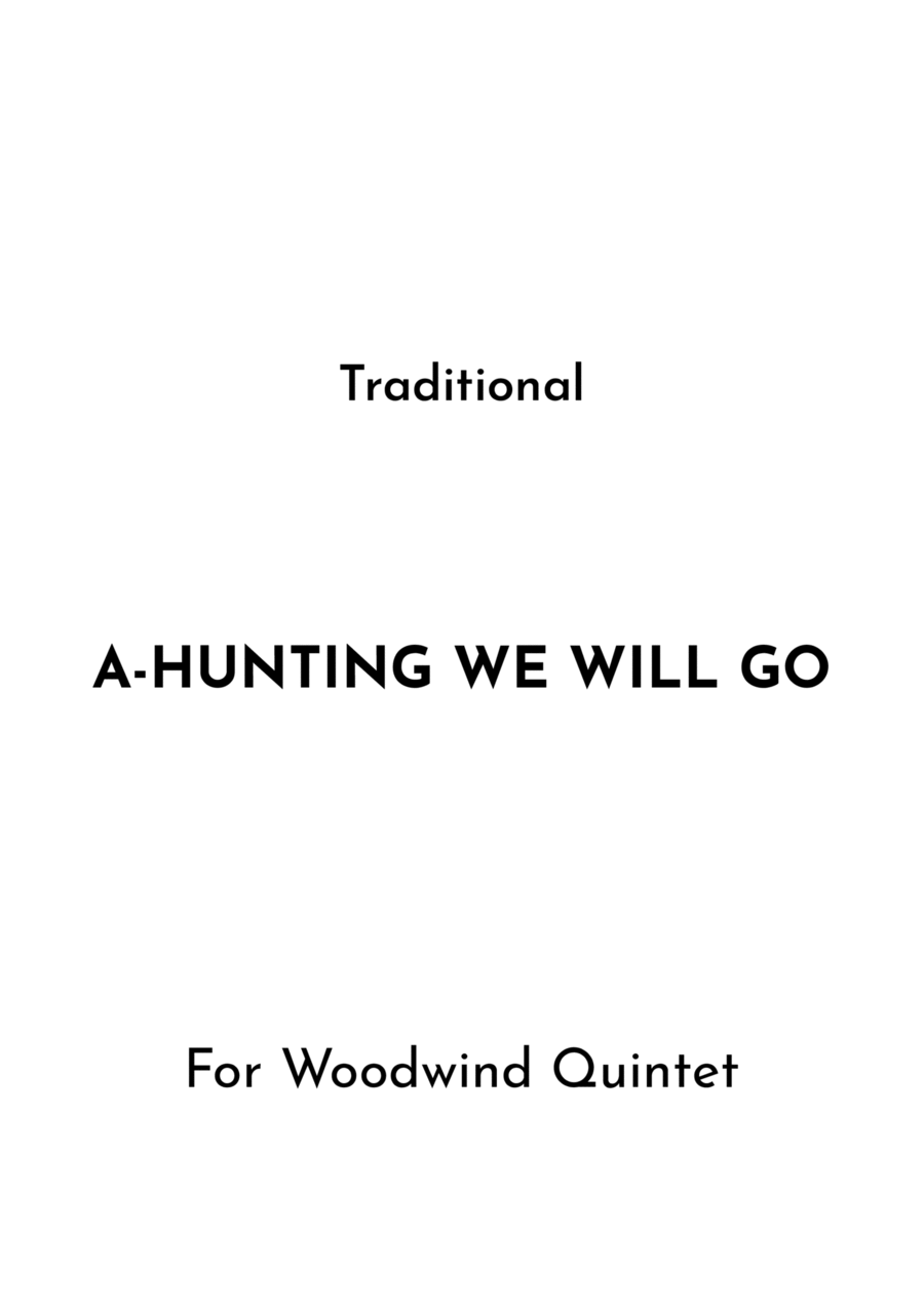 A-Hunting We Will Go Woodwind Quintet scores gallery preview page 1