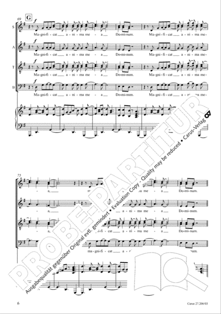 Magnificat 4-Part scores gallery preview page 7