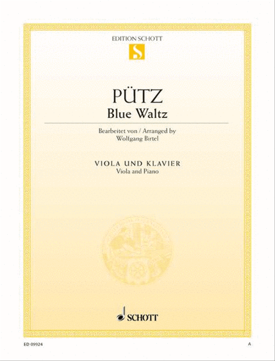 Blue Waltz Viola And Piano Piano Accompaniment scores gallery preview page 1
