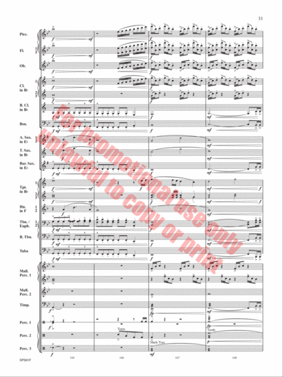 The Lake in the Sky The Lake in the Sky Concert Band scores gallery preview page 32