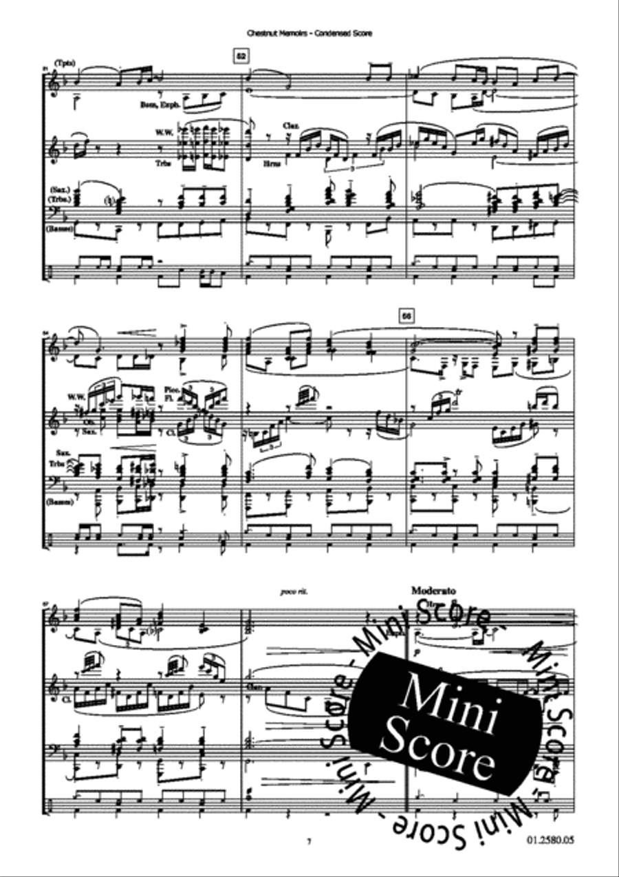 Chestnut Memoires Chestnut Memoires Concert Band scores gallery preview page 24