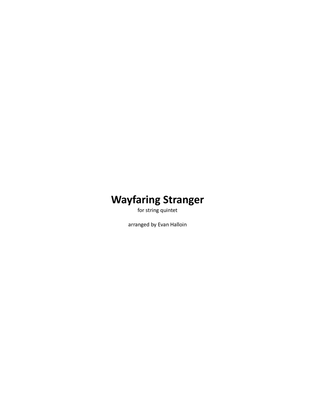 Wayfaring Stranger, for string quintet