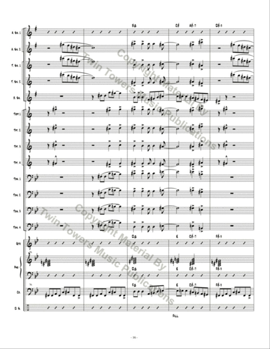 Espionage 1 Espionage 1 Jazz Ensemble scores gallery preview page 17