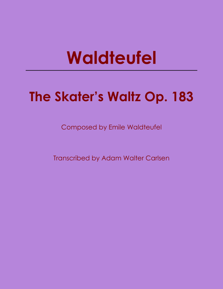 The Skater's Waltz Op. 183 image number null